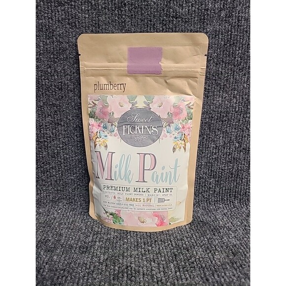 NEW Sweet Pickins Milk Paint 6 Oz ( Makes 1 Pint) Plumberry purple - Picture 1 of 3